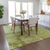 9' X 12' Lime Green And Ivory Abstract Washable Indoor Outdoor Area Rug