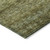10' X 14' Olive Green And Brown Striped Washable Indoor Outdoor Area Rug