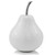 Homeroots Home Decor White Jumbo Pear Shaped Aluminum Accent