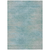 9' X 12' Aqua Teal Blue And Gray Abstract Washable Indoor Outdoor Area Rug