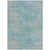 9' X 12' Aqua Teal Blue And Gray Abstract Washable Indoor Outdoor Area Rug