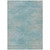 9' X 12' Aqua Teal Blue And Gray Abstract Washable Indoor Outdoor Area Rug