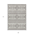 9' X 12' Beige And Brown Southwestern Washable Indoor Outdoor Area Rug