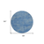 8' Blue Round Washable Indoor Outdoor Area Rug