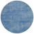 8' Blue Round Washable Indoor Outdoor Area Rug