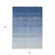 10' X 14' Blue And Gray Ombre Washable Indoor Outdoor Area Rug
