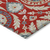 8' X 10' Red Beige And Navy Blue Floral Washable Indoor Outdoor Area Rug