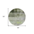 8' Olive Green Round Ombre Washable Indoor Outdoor Area Rug