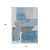 10' X 14' Denim Blue And Gray Abstract Washable Indoor Outdoor Area Rug - Denim Blue, Gray
