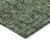 8' X 10' Artichoke Green And Black Damask Washable Indoor Outdoor Area Rug
