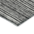 10' X 14' Black And Ivory Striped Washable Indoor Outdoor Area Rug
