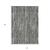 10' X 14' Black And Ivory Striped Washable Indoor Outdoor Area Rug