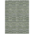 10' X 14' Olive Green And Gray Striped Washable Indoor Outdoor Area Rug