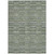 10' X 14' Olive Green And Gray Striped Washable Indoor Outdoor Area Rug