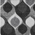 9' X 12' Black Silver And Charcoal Ogee Washable Indoor Outdoor Area Rug