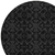 8' Gray And Charcoal Round Medallion Washable Indoor Outdoor Area Rug