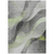 8' X 10' Artichoke Green Gray And Silver Abstract Washable Indoor Outdoor Area Rug