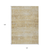 10' X 14' Gold Beige And Wheat Abstract Washable Indoor Outdoor Area Rug