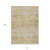 10' X 14' Gold Beige And Wheat Abstract Washable Indoor Outdoor Area Rug Transitional Style - Gold, Beige, Wheat Color