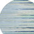 8' Sky Blue Aqua And Gray Round Striped Washable Indoor Outdoor Area Rug