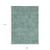 9' X 12' Teal Blue Geometric Washable Indoor Outdoor Area Rug