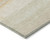 8' Salmon Round Striped Washable Indoor Outdoor Area Rug