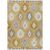 9' X 12' Gold Ivory And Taupe Southwestern Washable Indoor Outdoor Area Rug