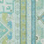8' X 10' Mint Green Blue And Ivory Aztec Washable Indoor Outdoor Area Rug