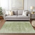 10' X 14' Artichoke Green And Fern Green Abstract Washable Indoor Outdoor Area Rug - Artichoke Green, Fern Green