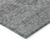 8' X 10' Gray And Charcoal Floral Washable Indoor Outdoor Area Rug