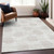 8' X 10' Ivory And Beige Abstract Washable Indoor Outdoor Area Rug Transitional Style - Ivory, Beige Color
