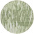 8' Green And Ivory Round Abstract Washable Indoor Outdoor Area Rug Transitional Style - Green, Ivory Color