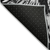 9' X 12' Black Charcoal And Ivory Abstract Washable Indoor Outdoor Area Rug