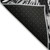 9' X 12' Black Charcoal And Ivory Abstract Washable Indoor Outdoor Area Rug