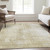 8' X 10' Beige And Taupe Abstract Washable Indoor Outdoor Area Rug