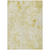 10' X 14' Gold Wheat And Ivory Floral Washable Indoor Outdoor Area Rug