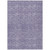 9' X 12' Lavender And Ivory Geometric Washable Indoor Outdoor Area Rug Transitional Style - Lavender, Ivory Color