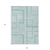 9' X 12' Teal Blue And Aqua Geometric Washable Indoor Outdoor Area Rug