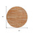 8' Copper And Rust Round Abstract Washable Indoor Outdoor Area Rug