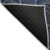 8' Navy Blue And Charcoal Round Damask Washable Indoor Outdoor Area Rug