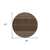 8' Chocolate Taupe And Copper Round Tribal Washable Indoor Outdoor Area Rug