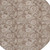 8' Brown And Taupe Round Floral Washable Indoor Outdoor Area Rug - Brown, Taupe