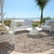 8' Brown And Taupe Round Floral Washable Indoor Outdoor Area Rug - Brown, Taupe