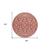 8' Red And Ivory Round Damask Washable Indoor Outdoor Area Rug