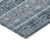 8' X 10' Blue And Gray Oriental Washable Indoor Outdoor Area Rug