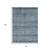 8' X 10' Blue And Gray Oriental Washable Indoor Outdoor Area Rug