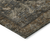 8' Brown Round Medallion Washable Indoor Outdoor Area Rug