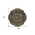 8' Brown Round Medallion Washable Indoor Outdoor Area Rug