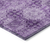 8' X 10' Eggplant Floral Medallion Washable Non Skid Indoor Outdoor Area Rug