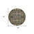 8' Black Taupe And Beige Round Moroccan Washable Indoor Outdoor Area Rug